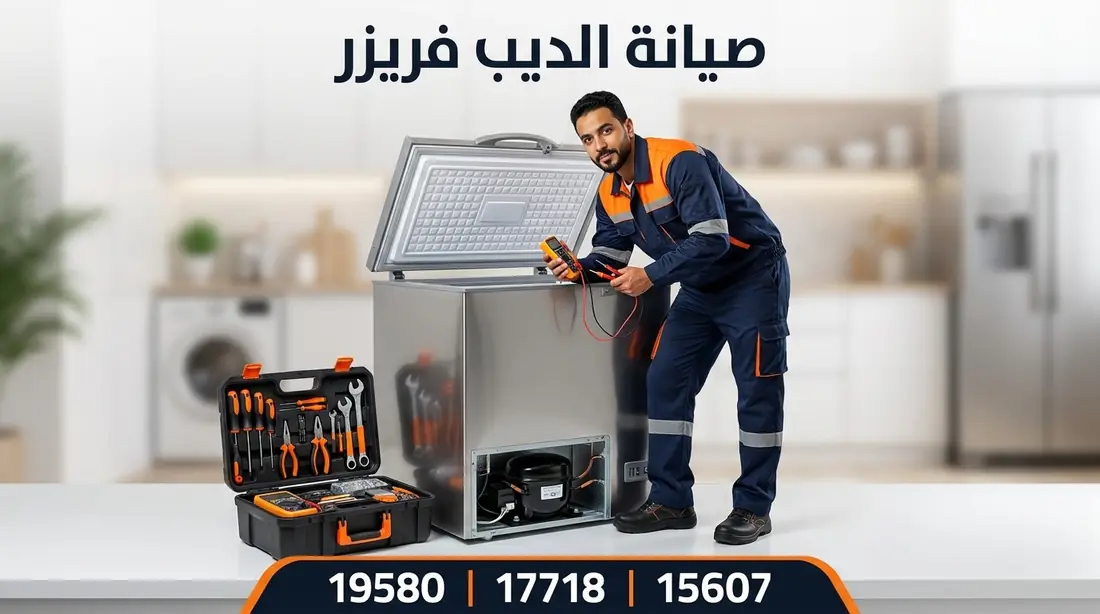 صيانة ديب فريزر وايت ويل وإصلاح دائرة التجميد — 17718